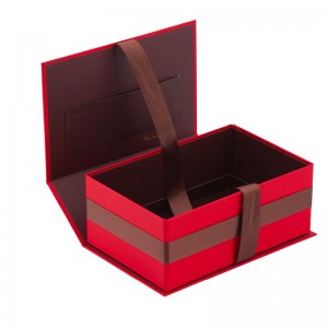 Коробка подарка коробки плоского пакета бумаги складчатости магнита роскошная магнитная с закрытием магнита